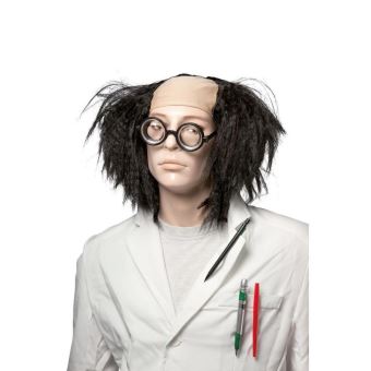 Déguisement Savant Fou – Perruque Blanche + Barbe + Lunettes + Accessoires Labo, Pour Enfants Et Adultes
