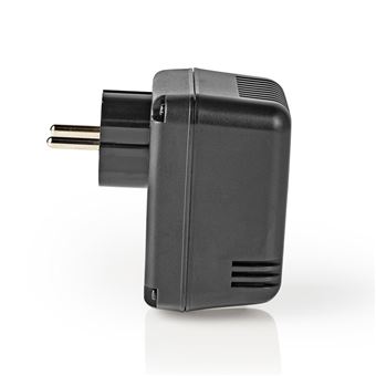 Adaptateur De Voyage Prise UE - Convertisseur De Tension 300W AC 220V Vers 110V - Transformateur Compact Noir 95x75x62 Mm