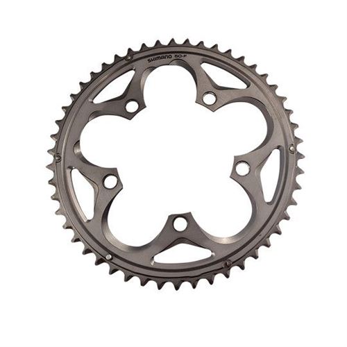 Plateau route diam 110 exter 50dts gris shimano origine 105 5750 10v. 5 branches
