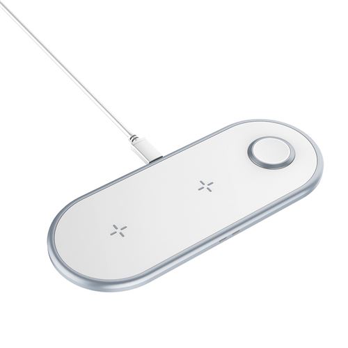 Chargeur Sans Fil Qi Compatible avec AirPods Pro - Blanc