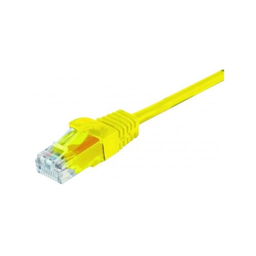Cordon RJ45 catégorie 5e U/UTP snagless jaune - 2 m