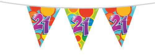 Haza Original ligne drapeau multicolore 21 ans 10 mètres