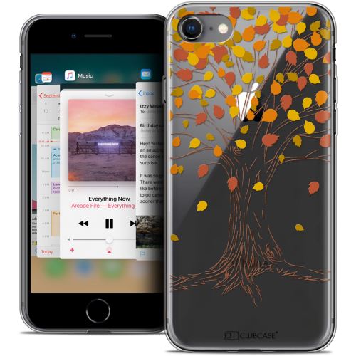 Caseink - Coque Housse Etui Apple iPhone 8 (4.7 ) [Crystal Gel Motif HD Collection Autumn 16 Design Tree - Souple - Ultra Fin - Imprimé en France]