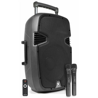 Vonyx SPJ-PA912 Enceinte Sono Portable avec Micros sans Fil - 500W - 1