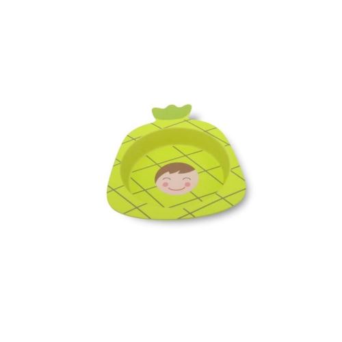 PLASTOREX Assiette bambou - Ananas