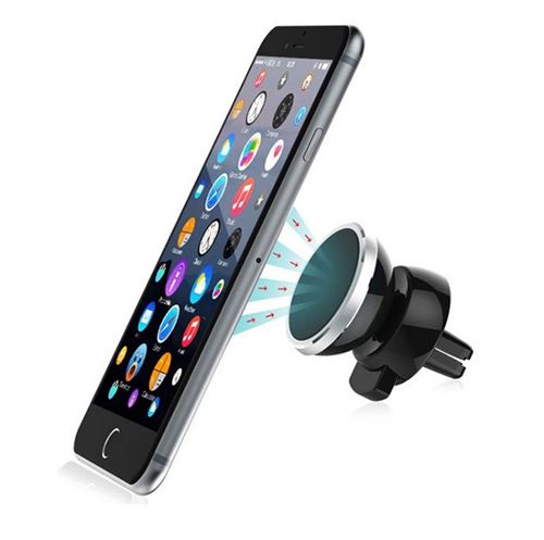 Support Magnétique Voiture Téléphone Aimant Plat iOs Android Autre Appareil  Noir YONIS au meilleur prix