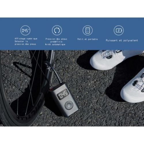 Xiaomi Mijia gonfleur électrique Portable pompe à Air Mini LED capteur de  pression numérique intelligent pour vélo moto voiture pneu football, ✓  Meilleur prix au Maroc