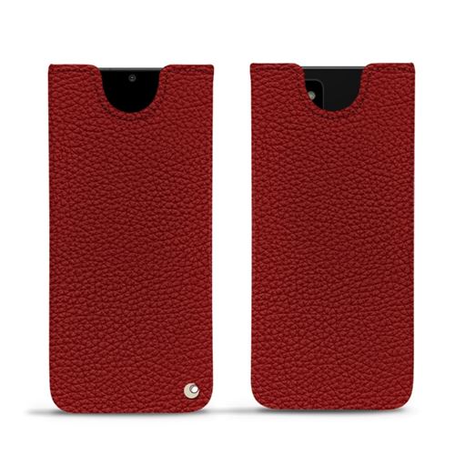 Pochette cuir pour Samsung Galaxy Note20 - Pochette - Cuir Ambition - Rouge - NOREVE