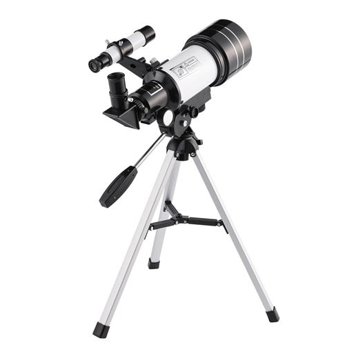Télescope astronomique HMOREY monoculaire réfraction 150X noir et blanc