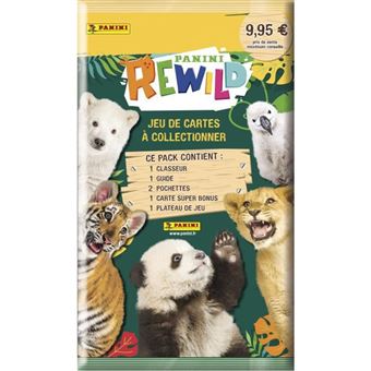 Jeu de cartes Panini Starter pack Rewild TCG