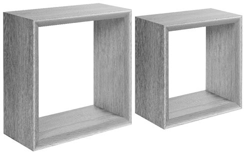 HOMEMANIA Étagère Ginevra - Chêne Impérial - 35 x 35 x 15,5 cm -
