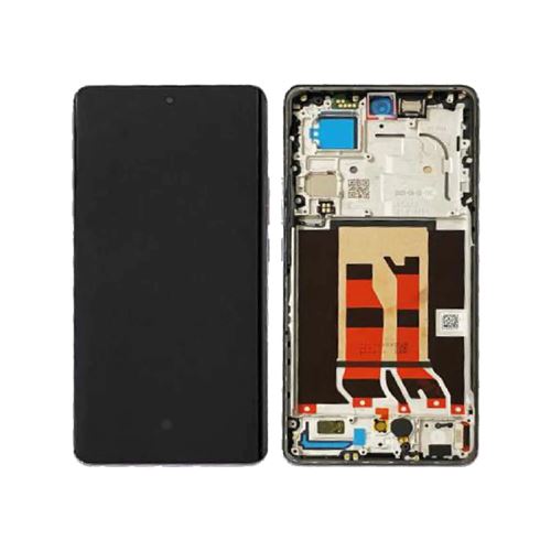 Original Ecran LCD Et Vitre Tactile Pulled Avec Châssis Glossy Purple Pour Oppo Reno 10 Pro 5G.