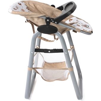 Bayer Chic 2000 Chaise Haute Pour Poupée – Réglable, Plateau Amovible, Siège Détente, Pour Poupées Jusqu’à 50 Cm