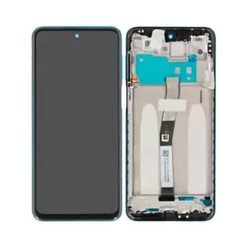 Ecran LCD Vitre tactile Vert Tropical Assemblés Sur Châssis Pour Xiaomi Redmi Note 9 Pro