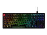 HyperX Alloy Origins Core - Clavier - rétroéclairé - USB 2.0 - QWERTY - US - commutateur : HyperX Red - noir - pour Victus by HP Laptop 15, 16; Elite 800 G9; Portable 14, 15, 17, 250 G9; Pro 290 G9