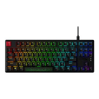 HyperX Alloy Origins Core - Clavier - rétroéclairé - USB 2.0 - QWERTY - US - commutateur : HyperX Red - noir - pour Victus by HP Laptop 15, 16; Elite 800 G9; Portable 14, 15, 17, 250 G9; Pro 290 G9