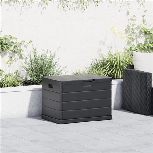 vidaXL Boîte de Rangement de Jardin Plastique 77,5 x 54,5 x 53 cm