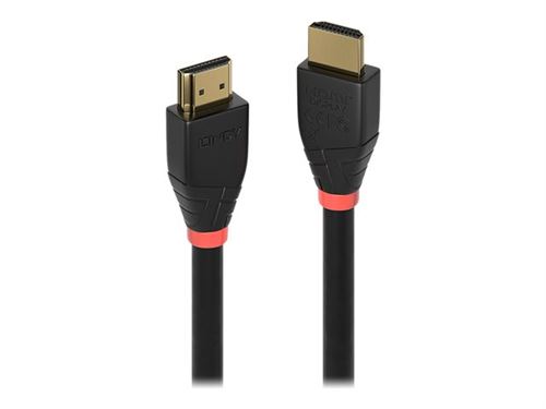 Lindy - Câble HDMI - HDMI mâle pour HDMI mâle - 30 m - blindé - noir -  rond, support 4K, actif - Câbles vidéo - Achat & prix