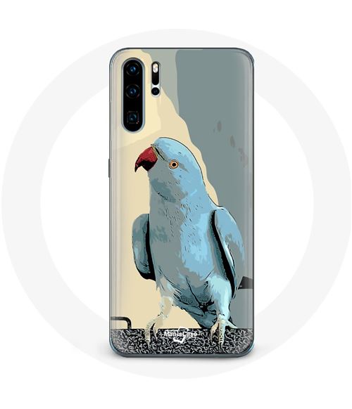 Coque pour Huawei P30 Perruches perroquets Bleu Maniacase