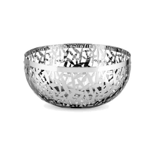 Corbeille &agrave; fruits argent&eacute;e en acier Henika Alessi Blanc Alessi