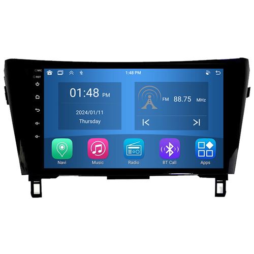 Autoradio RoverOne® Bluetooth CarPlay Android Auto Navigation 4Go RAM 64Go ROM pour Nissan X-Trail xtrail X - Trail 3 T32 2013-2022 Qashqai 2 J11