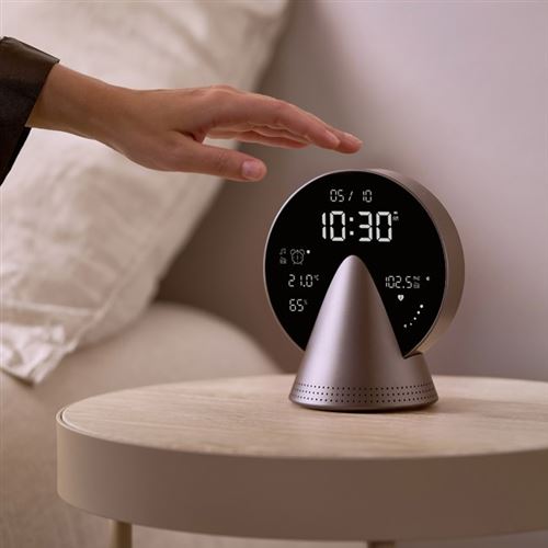 Réveils - Lexon : Réveil radio & enceinte Bluetooth Lexon - Argenté
