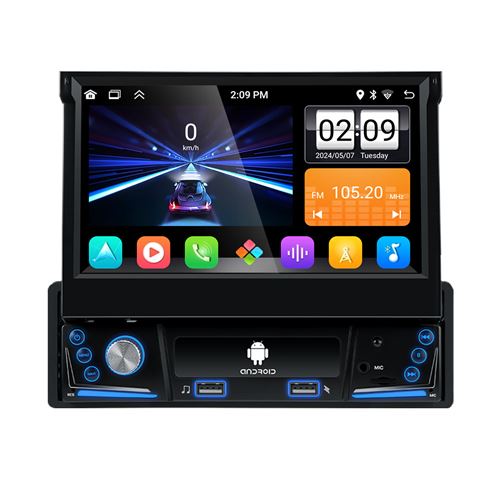 Gearelec Autoradio 7 Pouces Android 13 avec CarPlay et Android Auto
