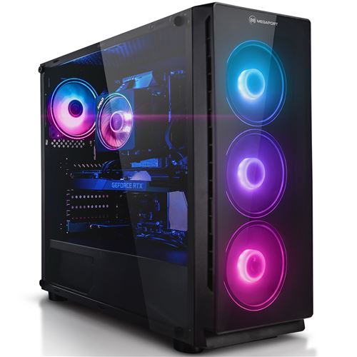 Megaport PC Gamer fixe AMD Ryzen 7 5700X - GeForce RTX 4070Super 12Go - 32Go DDR4 - 1000Go M.2 SSD - Windows 11 - 402-FR