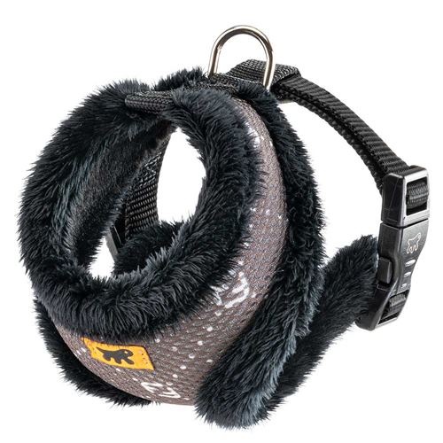 Comparer les prix de Ferplast Harnais pour Chiens Chats NIKITA FUR XS, Respirant, Fourrure Ecologique Douce, Sangle Réglable, Taupe Taupe