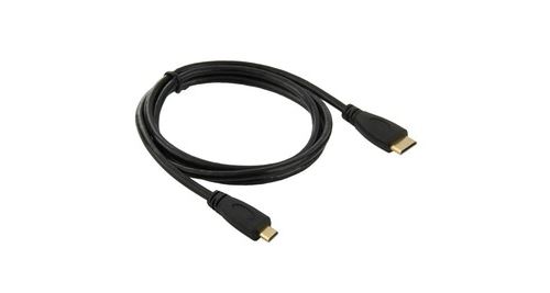 Câble Adaptateur HDMI - Mini HDMI Mâle vers Micro HDMI Mâle - 1m - Version 1.4 - Image 2