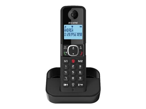 Téléphone fixe sans fil Alcatel F860 Solo Noir