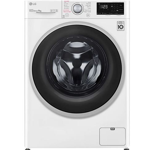 LG F94V37Whs - Machine À Laver - WiFi - Largeur : 60 Cm - Profondeur : 56.5 Cm - Hauteur : 85 Cm - Chargement Frontal - 68 Litres - 9 Kg - 1400 Tours/Min - Blanc