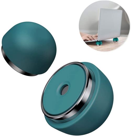 Support pour Ordinateur FONGWAN Mini Supporter de Refroidissement En Silicone 1 paire-Vert