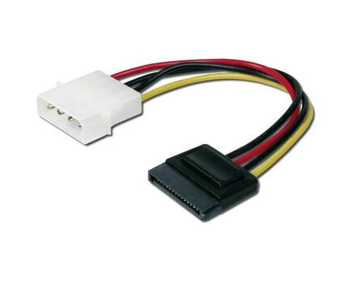 Cordon Digitus AK-430300-002-M [1x Alimentation IDE mâle 4 pôles - 1x Alimentation SATA femelle 15 pôles] 15.00 cm jaune, rouge, noir 1 pc(s)