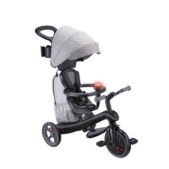 Globber - Tricycle évolutif EXPLORER 4 en 1 DELUXE PLAY - Gris