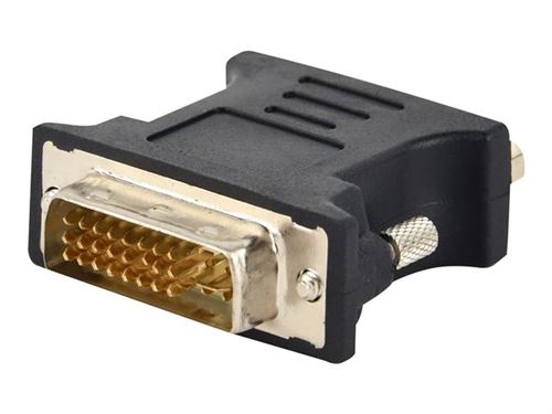 Cablexpert - Adaptateur vidéo - DVI (M) pour DB-15 (F) - vis moletées - noir