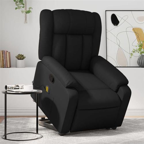 Non Communiqué Noir Vidaxl Fauteuil De Massage, Relaxation Similicuir