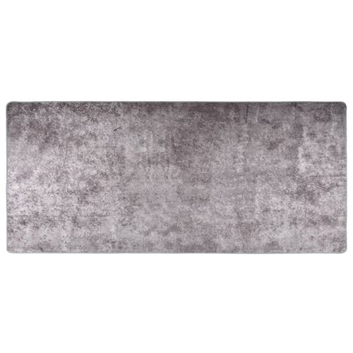 vidaXL - Tapis - Cuir - 80x300 cm - Gris - Image 3
