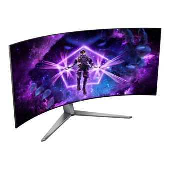 AOC AGON PRO AG456UCZD - Moniteur OLED - jeux - incurvé - 45" - 3440 x 1440 WQHD @ 240 Hz - 1200:1 - 0.03 ms - HDMI, DisplayPort, USB-C - haut-parleurs - noir texturé