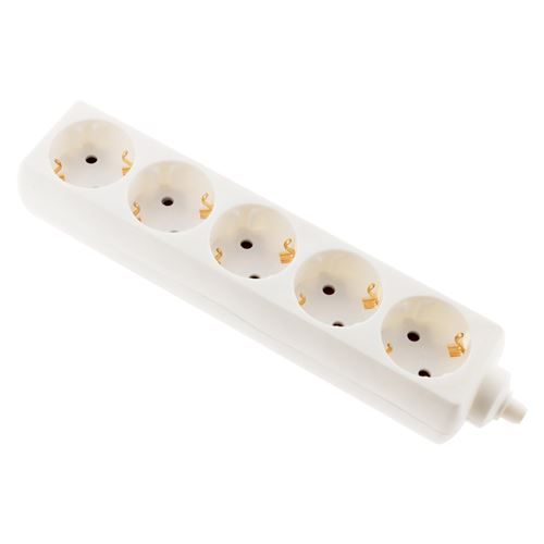 Non Communiqué Blanc Zenitech - Multiprise 5 Prises Schuko 16A Sans Câble