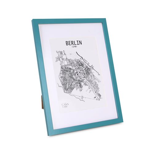Cadre Photo - Blumfeldt Casa Chic Finsbury - Rectangulaire Din A3 - Plexiglas - Turquoise