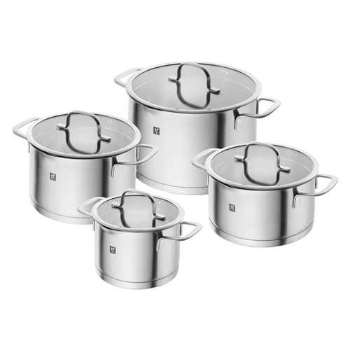 Zwilling Topf-Set "TrueFlow" Set, 4 Stk. tlg. Edelstahl