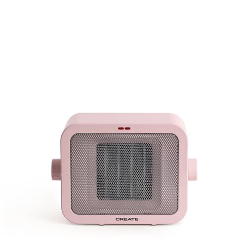 CREATE - Chauffage en c&eacute;ramique 1500W Rose pastel - WARM BOX