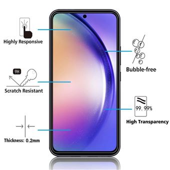Protection écran Verre Trempé 9H Pour OPPO A54 - Transparente, Facile à Poser