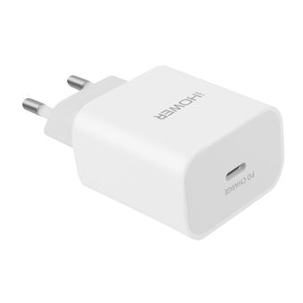 Chargeur secteur USB-C Power Delivery & USB-A Quick Charge 20W