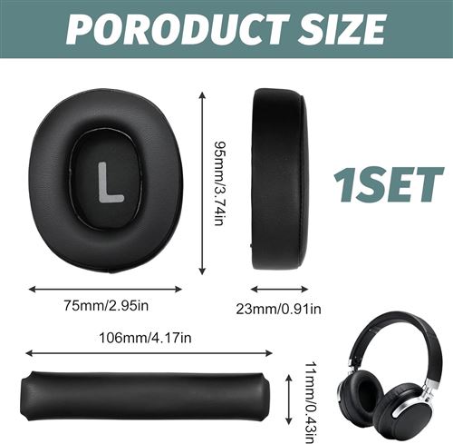 Kit Coussinets + Bandeau Pour Casque JBL TUNE 700BT/720BT/710BT/750BTNC/760NC/770NC – Neuf