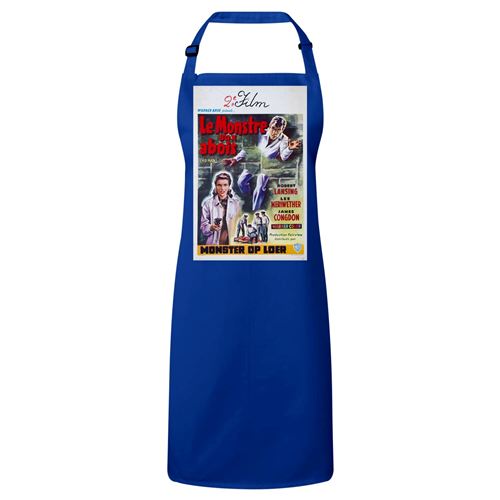 Fabulous Tablier Cuisine Premium Bleu Le Monstre aux Abois Affiche Française