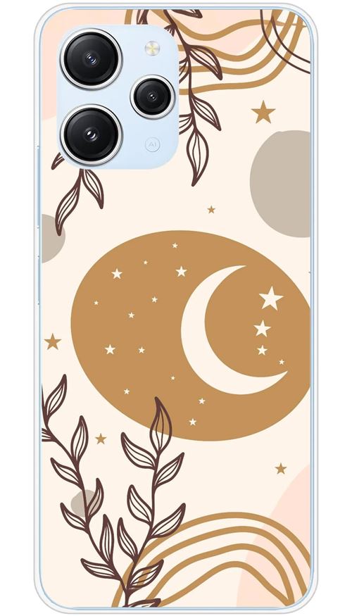 Coque en silicone imprimée compatible Xiaomi Redmi 12 4G Redmi 12 5G Lunaison