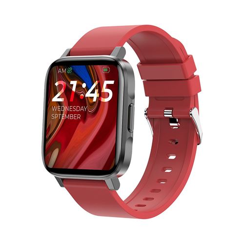 Montre Connectée Chronus F60 IP68 Étanche Fitness Tracker-Rouge-Chronus