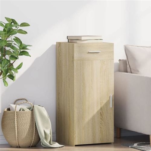 VIDAXL - Buffet - Sonoma - Chêne - 40x42,5x93 cm - Image 3